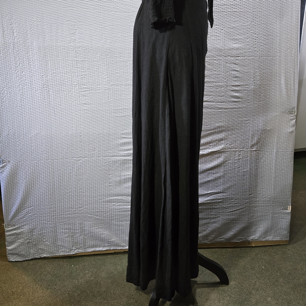 Free People Black Cut Out Smocked Back Maxi Dress - Picture 12 of 16